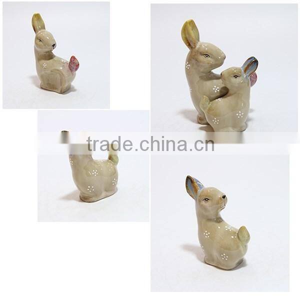 Easter Home Decorative Cute Ceramic Rabbit Figurines