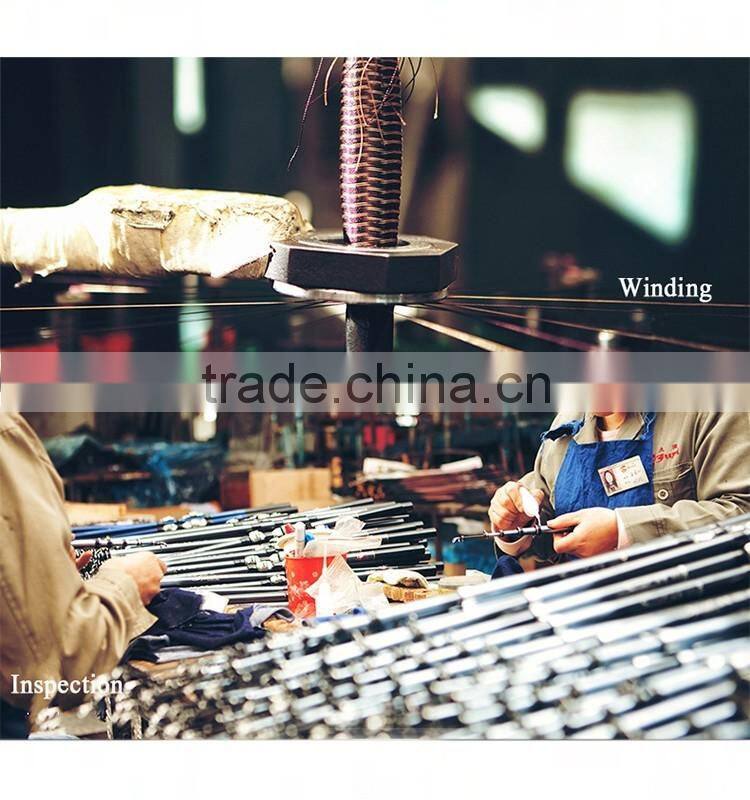 Spinning Solid Glass Fiber Fishing Pole Lure Fishing Rod 2 Sections