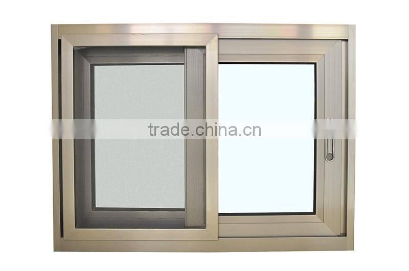 HOT SALE New Design Champagne Aluminum Sliding Window From China Supplier