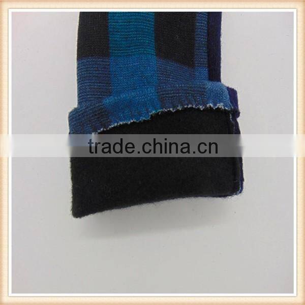 Great Checkered Handmade Touch Screen Bicycle Ladies Gloves