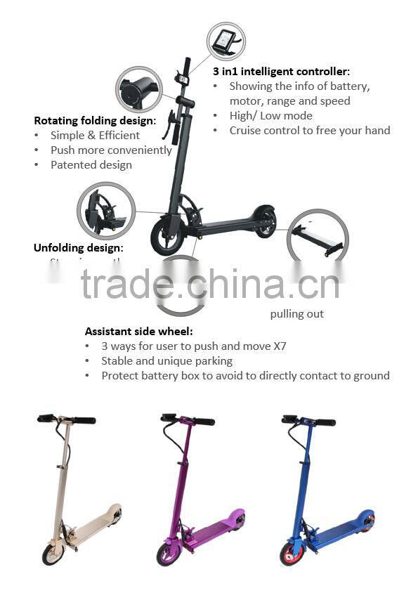 2 wheel Li-on Battery electric scooter On-line Order / Safe and Fast