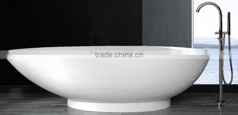 restaurant artificial stone bathtubs adult removable tub,White artificial stone bathtubs, freestanding solid surface bathtub