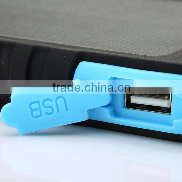 3000mAh Dual USB Portable Waterproof Solor Charger Power Bank for iPhone for Android Smartphone for iPad