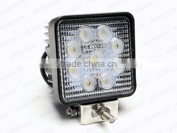 High Quality 27w Light For Off Road Suv Cars Rectangle Car Led Work Light