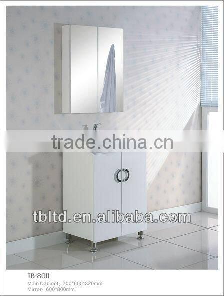 floor standing bathroom vanity cabinet units/PVC&MDF bathroom cabinet (TB-8011)