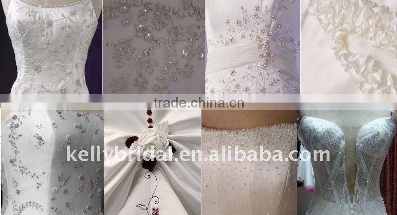 elegant fashion bridal gown make of lace and tulle