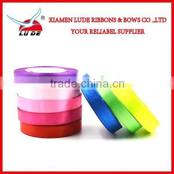 colorful satin ribbon for gift wrapping ribbon /package wrapping ribbon