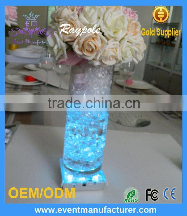 Wholesale Rechargeable 4inch Square LED Flower Vase Light