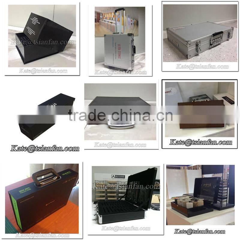 PX127 -- Stone sample display case with handle