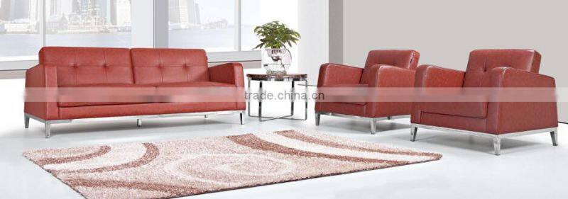 Green leather fancy sectional sofa sets 131 G-319