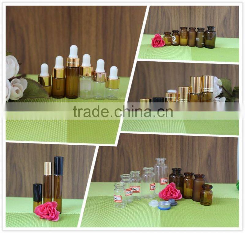 Injectable pharmaceutical glass bottle with double cap bottles for pill bottle with flip top cap