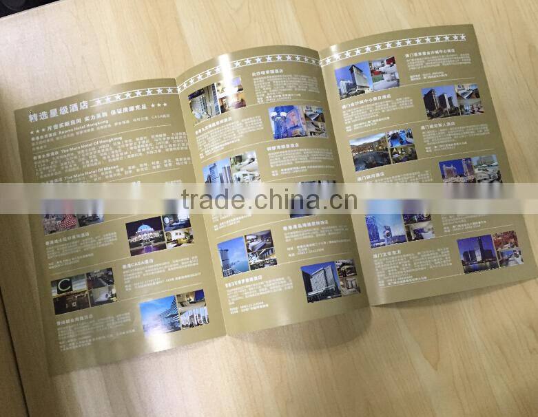 glossy lamination coated paper leaflet printing