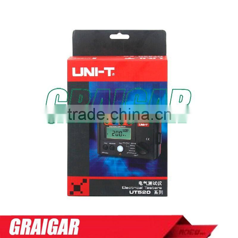 UNI-T UT526 Multi-Functional Electrical Insulation Tester Earth Resistance Meter + 1000V+RCD Tester+Continuity+Vac/dc (4 in 1)