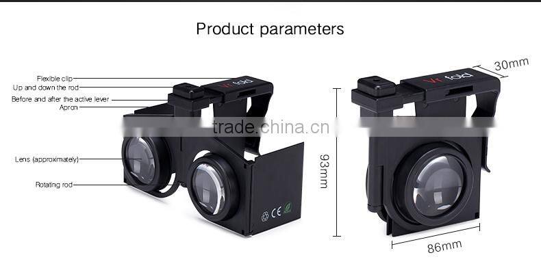 2016 Attracting New Arriving Mini Portable 3D VR Glasses 3D Virtual Reality Glasses for 4.0-6.0'' Smart Phone