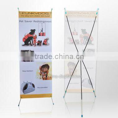 Advertising X tension vertical banner stand retractable banner stands