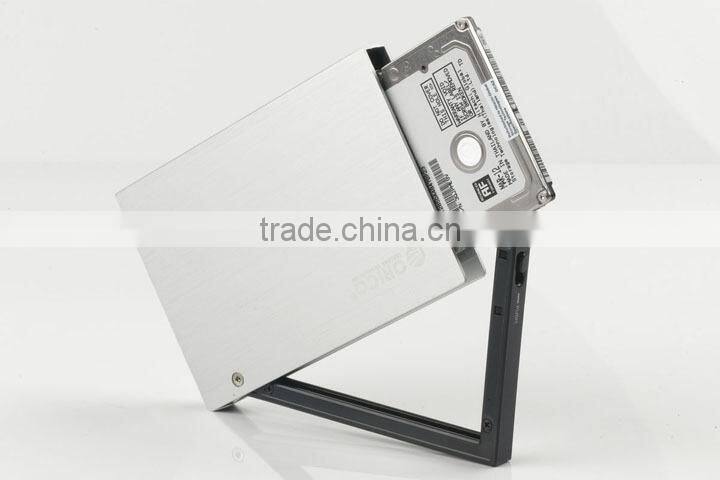 2.5" Portable HDD Enclosure with data write protected function and tool free(Aluminum Alloy)