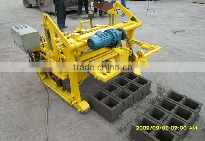 Mobile Block machinery QT40-3A small home production machinery