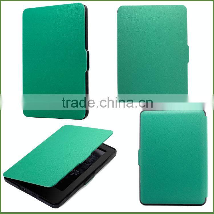 For Amazon touch ereader leather covers cases,e-reader cover case,e-book case cover