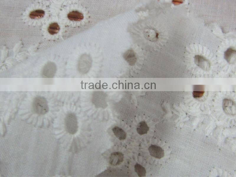 100% cotton embroidery fabric