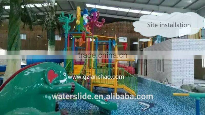 Cartoon Features Fiberglass water spray of water play equipment high quality