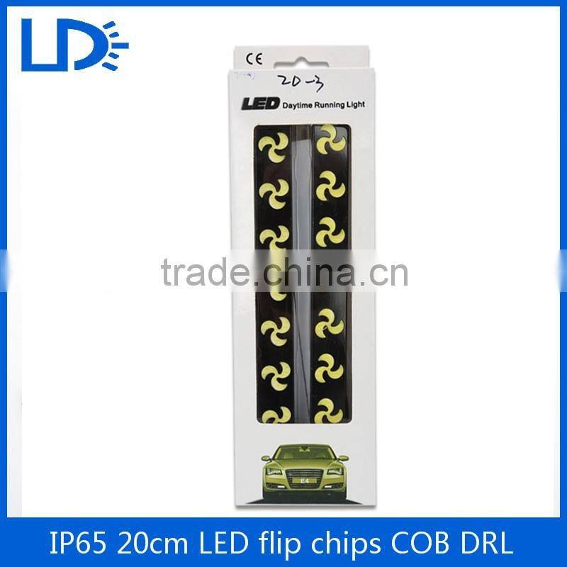 Manufacture supply slim flexible cob led daytime running lights for volvo cars