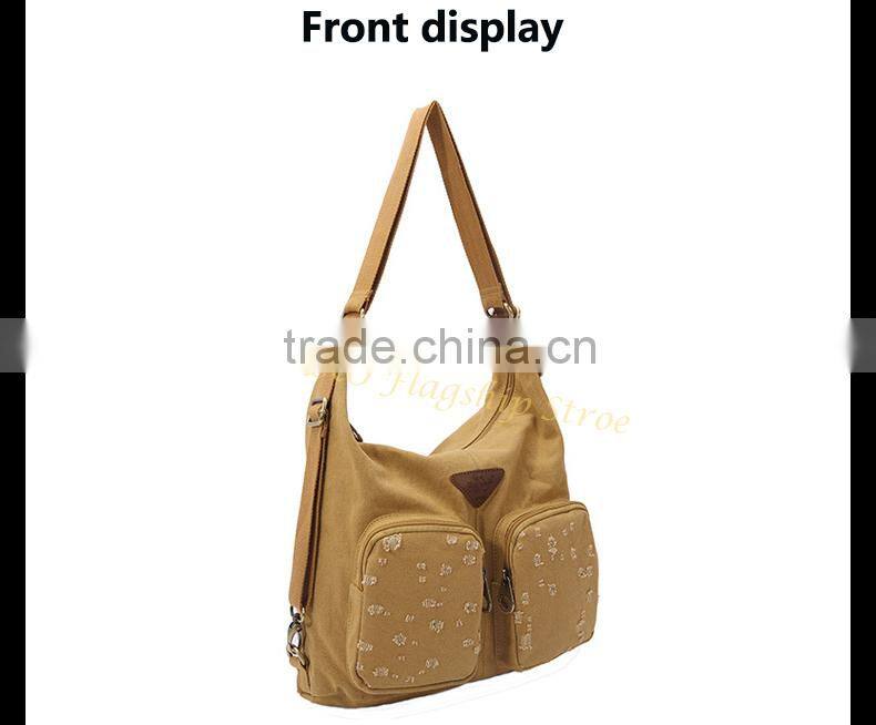 Canvas shoulder bag vintage-latest fashion handbag fashion bags ladies handbags