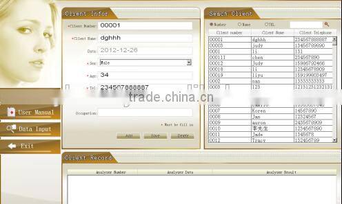 whole sale beauty salon skin scanner machine