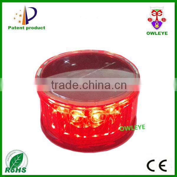 road security solar rotating lighting warning beacon