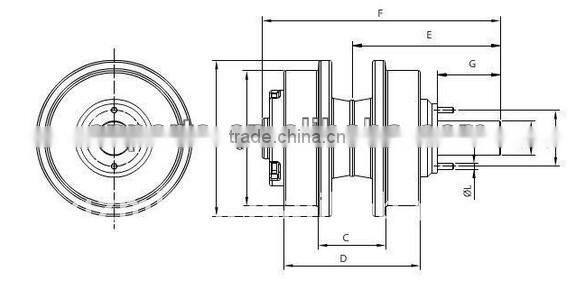 mini excavator carrier roller 203-30-53001for pc60-3/pc60-5/pc60-6 upper top roller