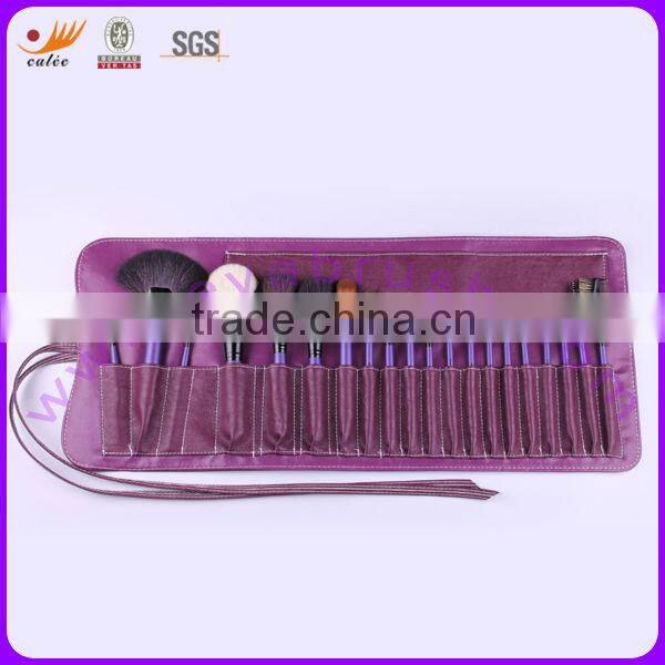 20 pcs Cosmetic Brush Set with Natural Hair and Synthetic Hair