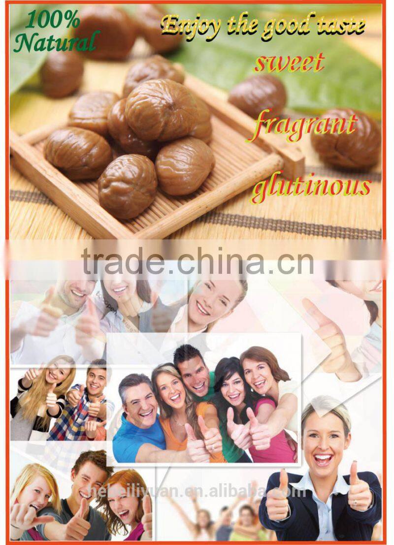 new crop organic snack foods roasted chestnuts in hot sale
