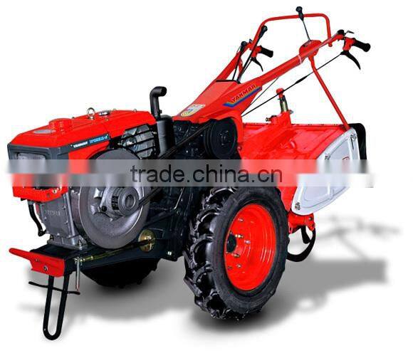 farming TILLER with plough WALKING TRACTOR