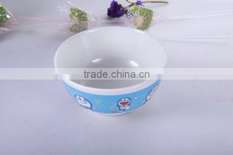 Food grade fancy melamine children dinner set bowl spoon set