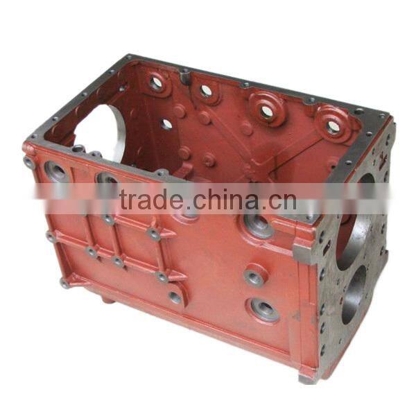 Cast iron chain and sprocket gearbox housing