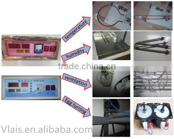 1056 chicken eggs incubation equipment with solar power system