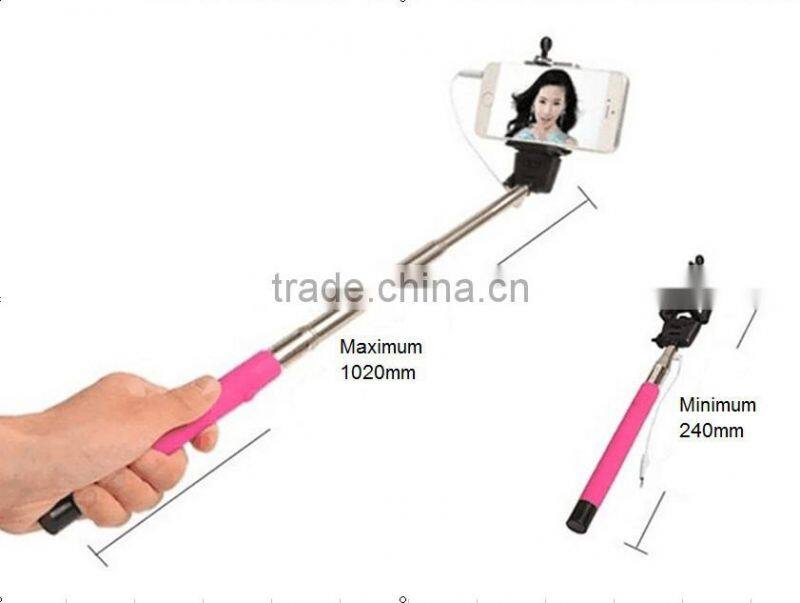 Practical monopod Z07-5 plus, cable take pole selfie stick, monopod selfie stick available in stock