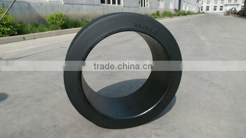 top quality press on solid rubber tire 10*6*6 1/2 chinese tire manufacturers