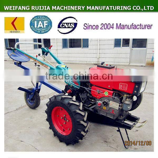 Diesel radiator / water-cooled walking tractor with lawn mower for sale, cheap price field mower, lawn mower tractors !