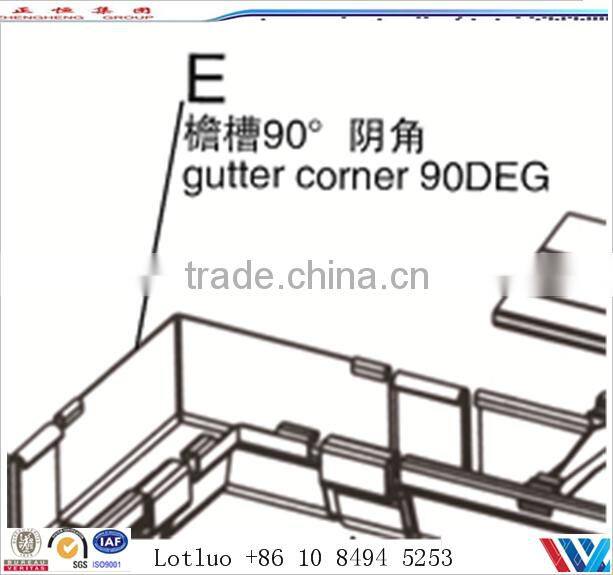 gutter corner 90 degree aquaplane gutter caer clamping device the drainage device