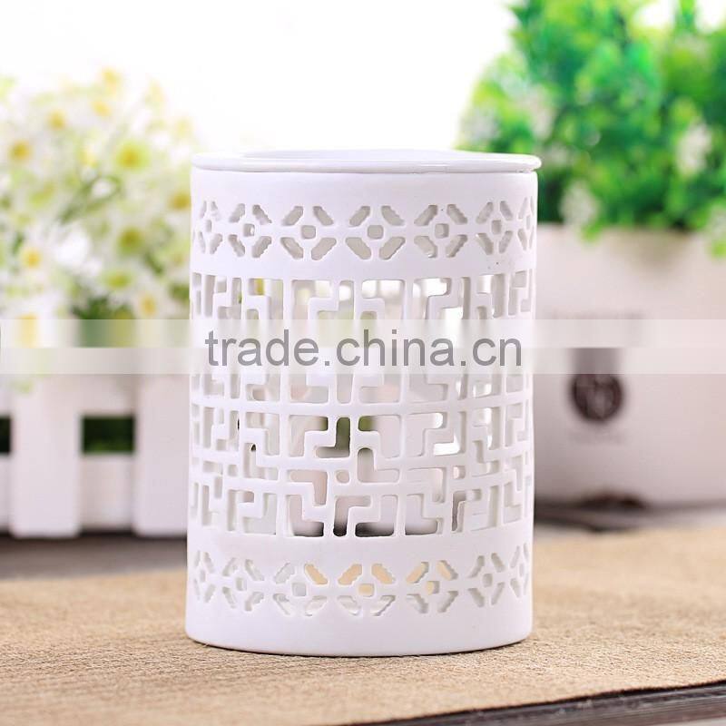 Laser engraved candle holder