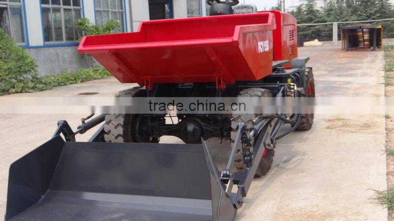 China 1.5T Mini Dumper, with CE certifacation, hydraulic brake and steering