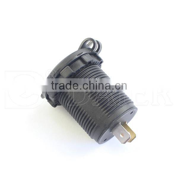 Double Ports Panel Mount 12V USB Charger Socket With Nut And USB Cover