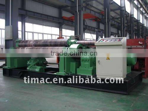 Mechanical three rollers symmetric rolling machine