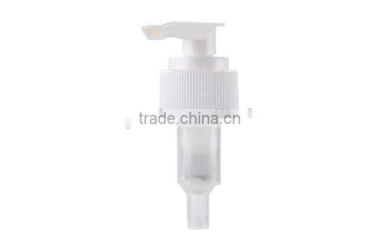 High quality white screw down ribbed pp lotion pump