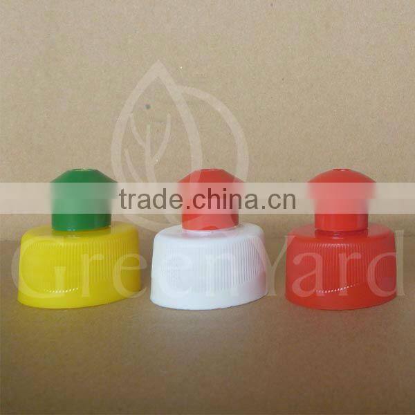 plastic pull push cap
