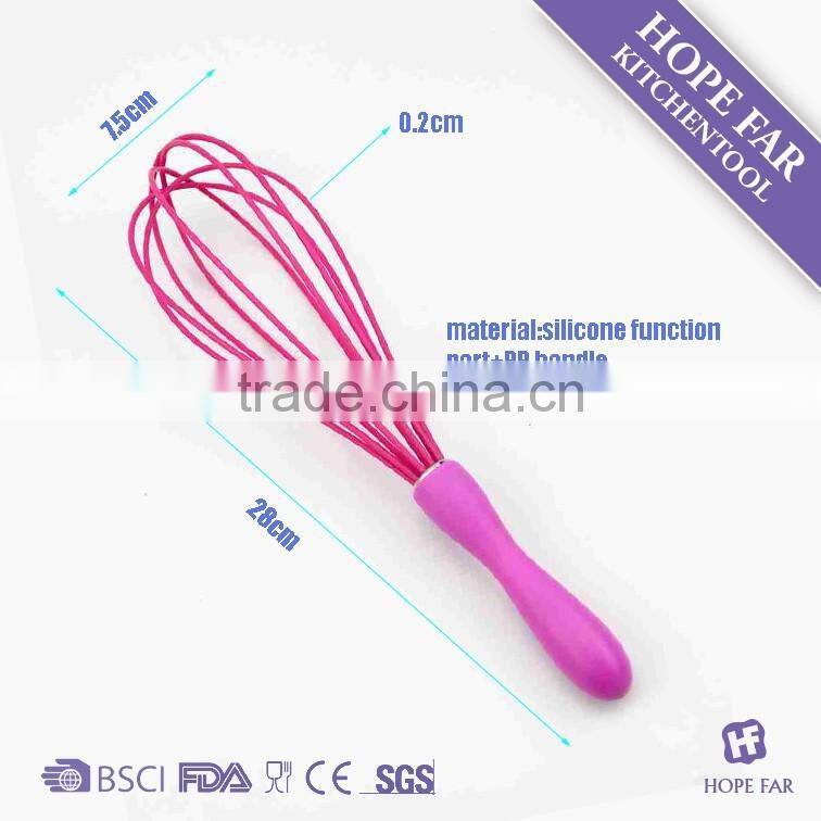 0300213 High quality 12" silicone kitchen egg beater