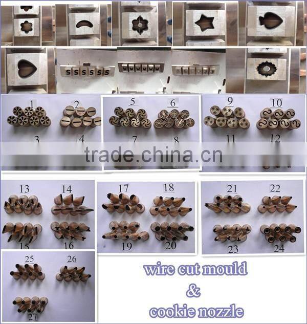 PLC wire cut biscuit depositor cookie forming machine with filling