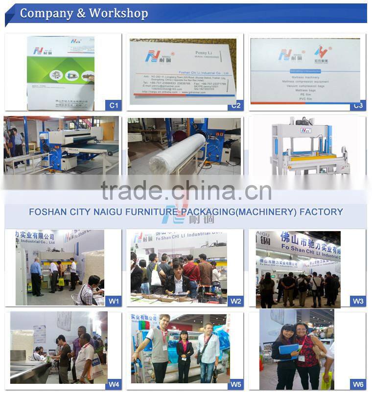 Foam mattress wrapping and packaging machine