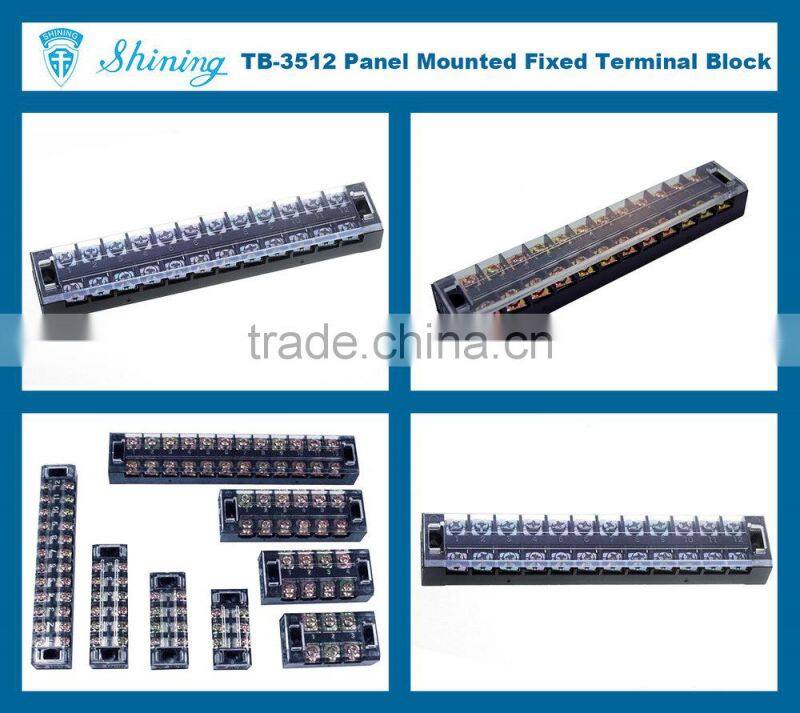 TB-3512 Insulated 600V 35A 12 Way Test Disconnect Terminal Block