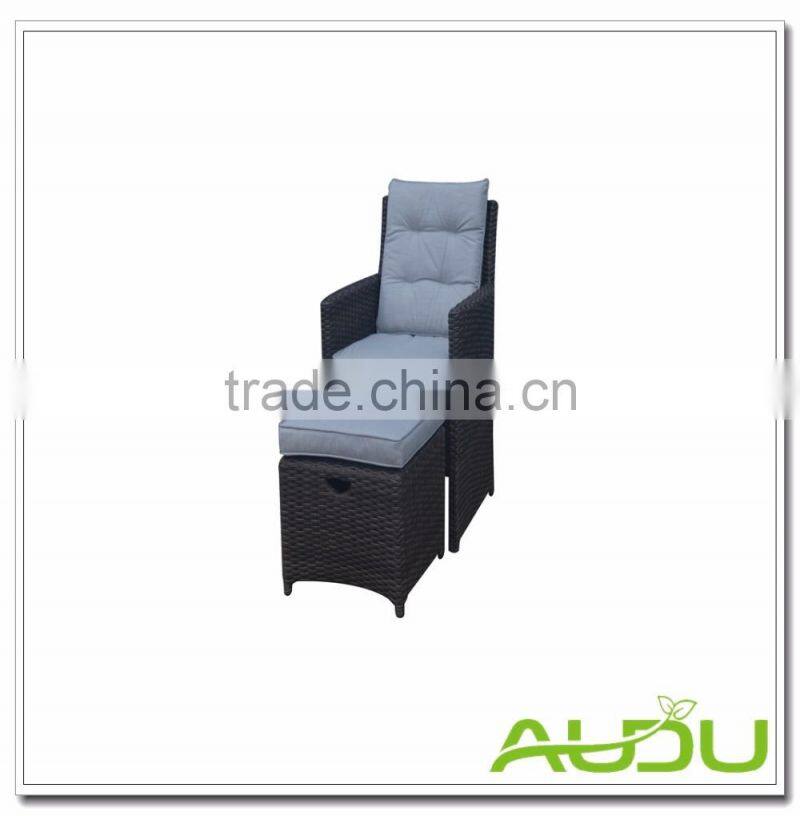 Audu 2017 Original Design Outdoor Wicker Garden Rattan Chair With Table